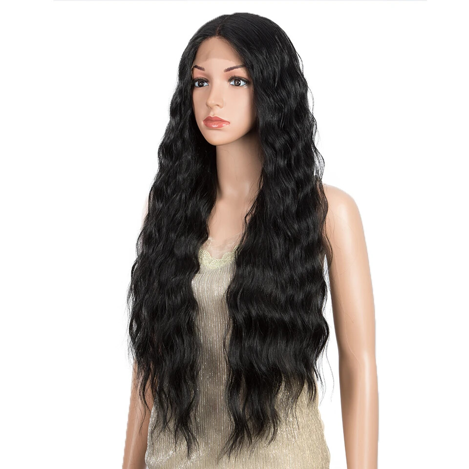 30″ Lace Wigs Synthetic Wig Natural Hair Wigs Part Synthetic Women Lace Wigs