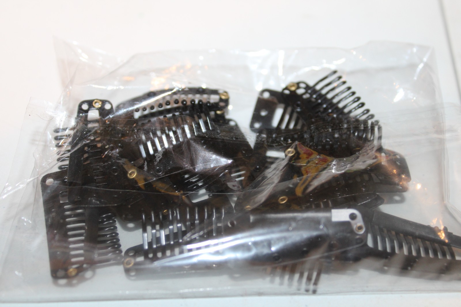 Black Metal Hair Piece Extensions Toupee Wig Clips x 20