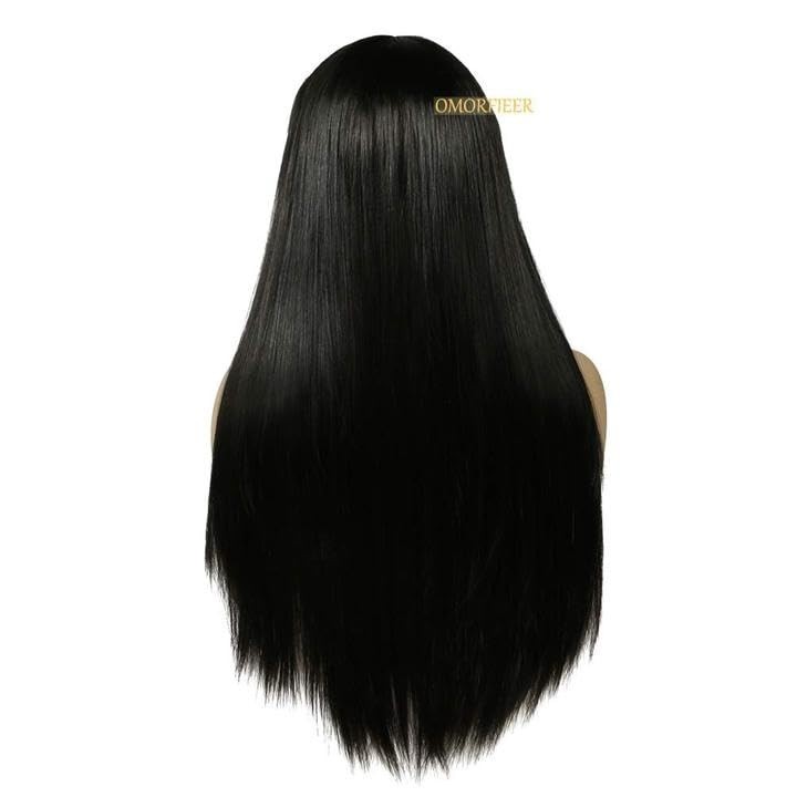 Versatile 70cm Long Black Wig with Bangs – Perfect for Cosplay & Everyday Wear