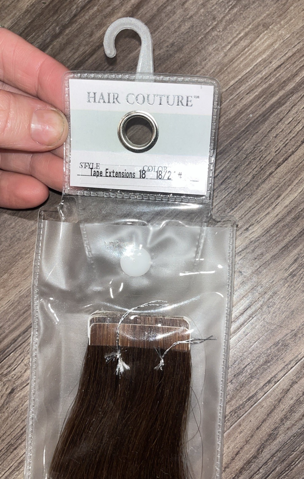 Human Tape In- Hair Couture Extensions 18inch Color #24 Ombré Hair Extensions