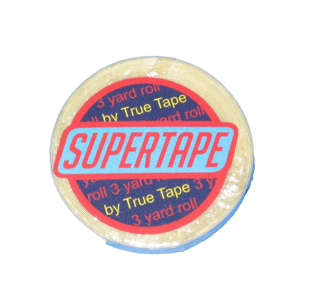 SuperTape 1/4″ x 3 YD Roll Tape Adhesive(white lined core) Hair Piece Wig System