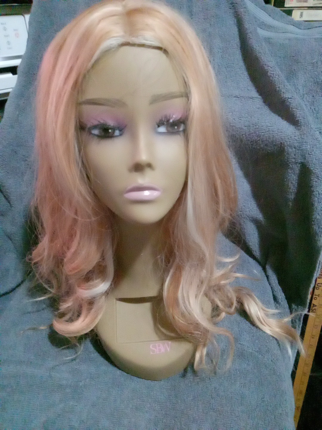 19 Inch Heat Resistant Honey Blonde Wig, New