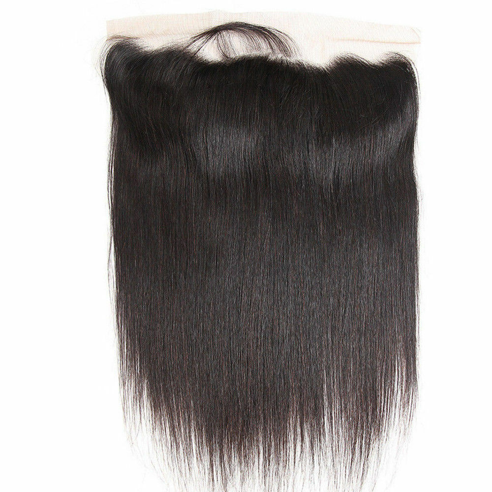 Brazilian Straight Body Wave Lace Frontal Closure Virgin Human Hair Extensions