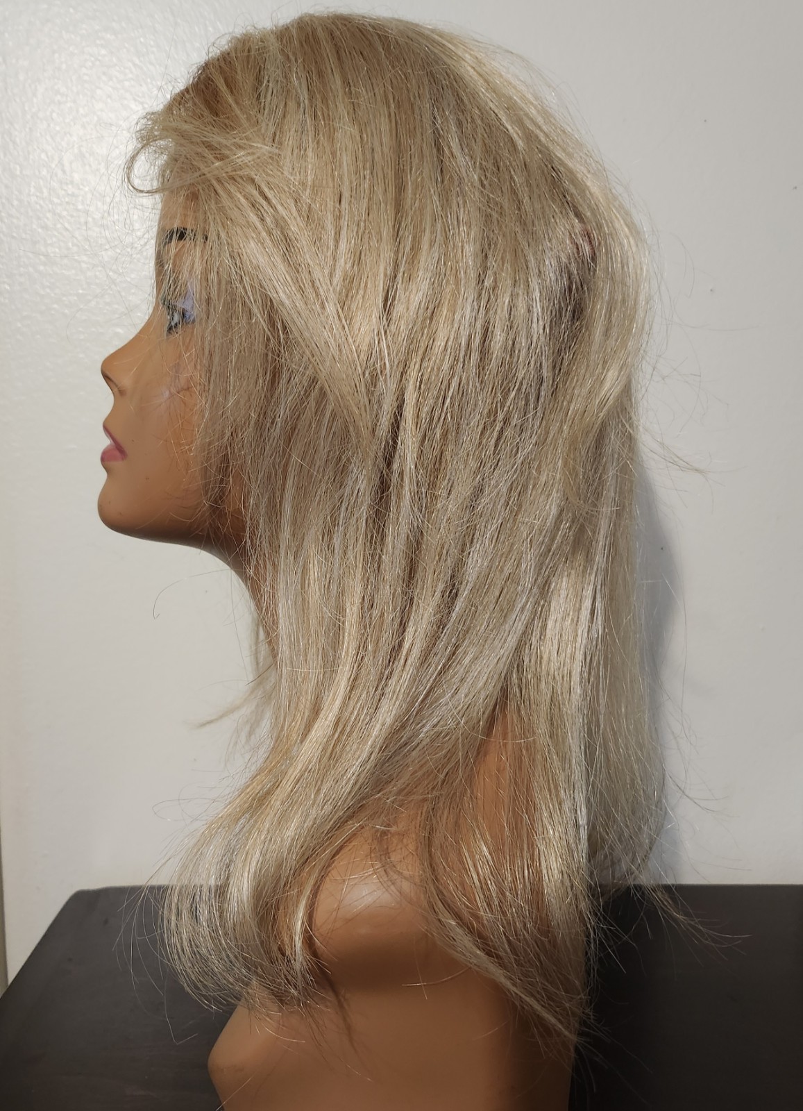 TONY OF BEVERLY Blond Full Lace TOPPER 16in Tony of Beverly