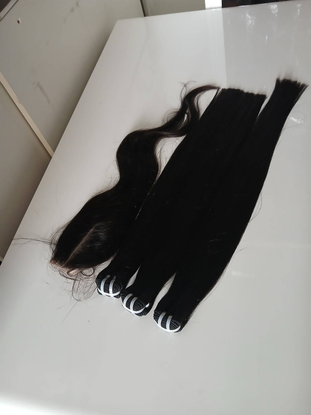 12A VIETNAMESE VIRGIN HUMAN HAIR DOUBLE DRAWN 22+22+24&22INCH 2×6 CLOSURE 340g