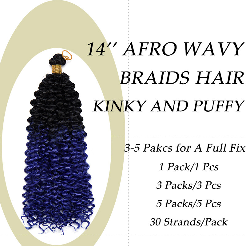 Marley Bob Wavy Jumbo Braiding Briads Hair Extensions Bobble Water Wave Crochet
