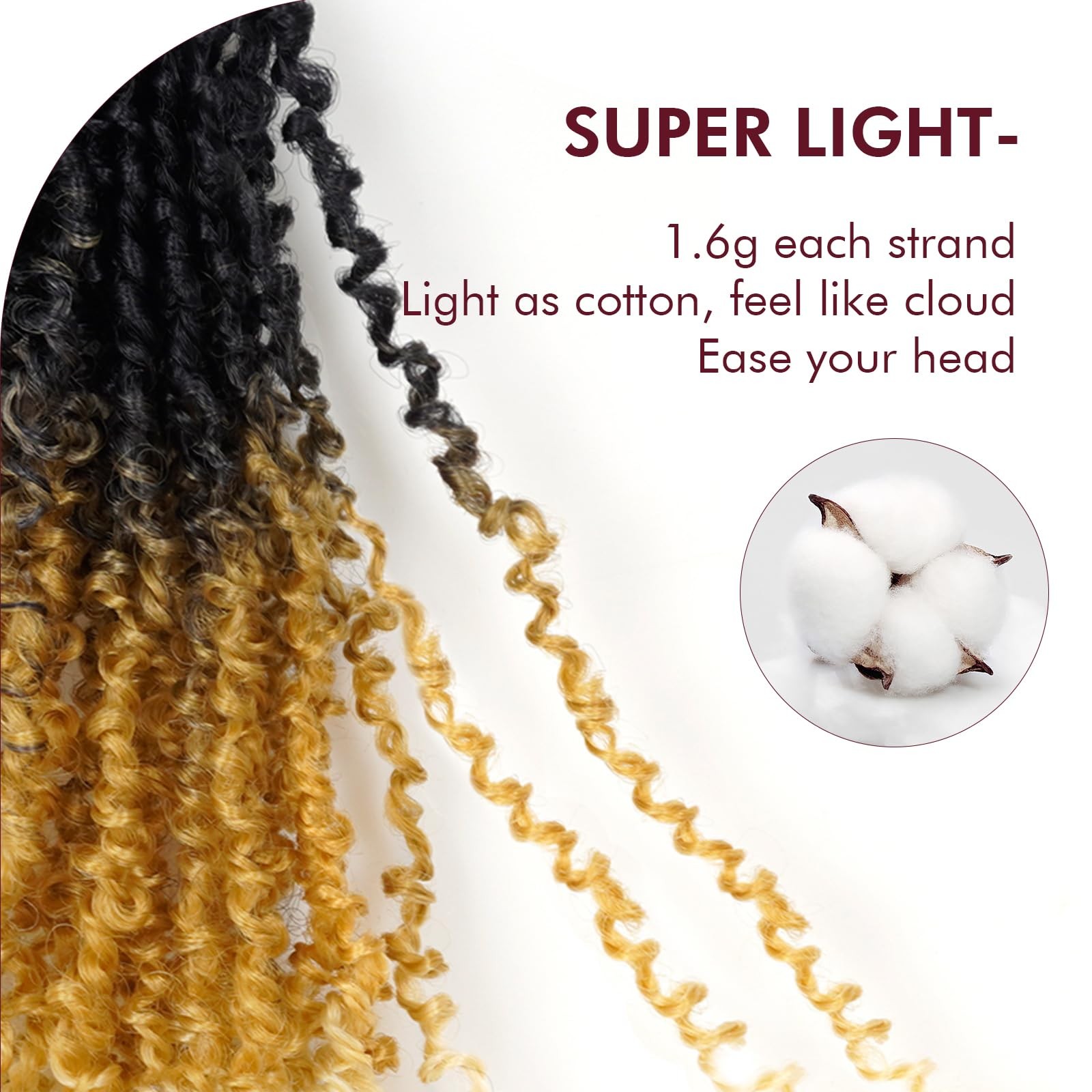 Gix Yanky Twist – 10 Inch 8 Packs 240 Strands 3 Tones Ombre Blonde