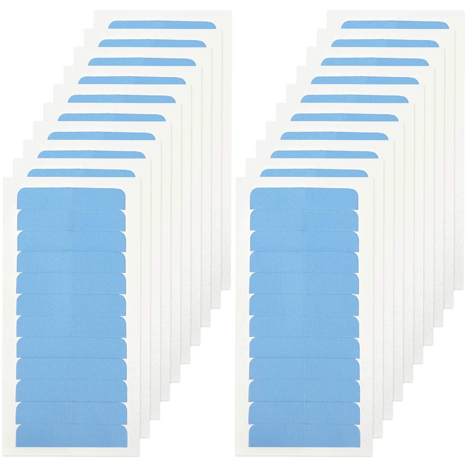 Blulu 360 Pcs Blue Hair Extension Tape Tabs Bulk Double Sided Strong Adhesive…