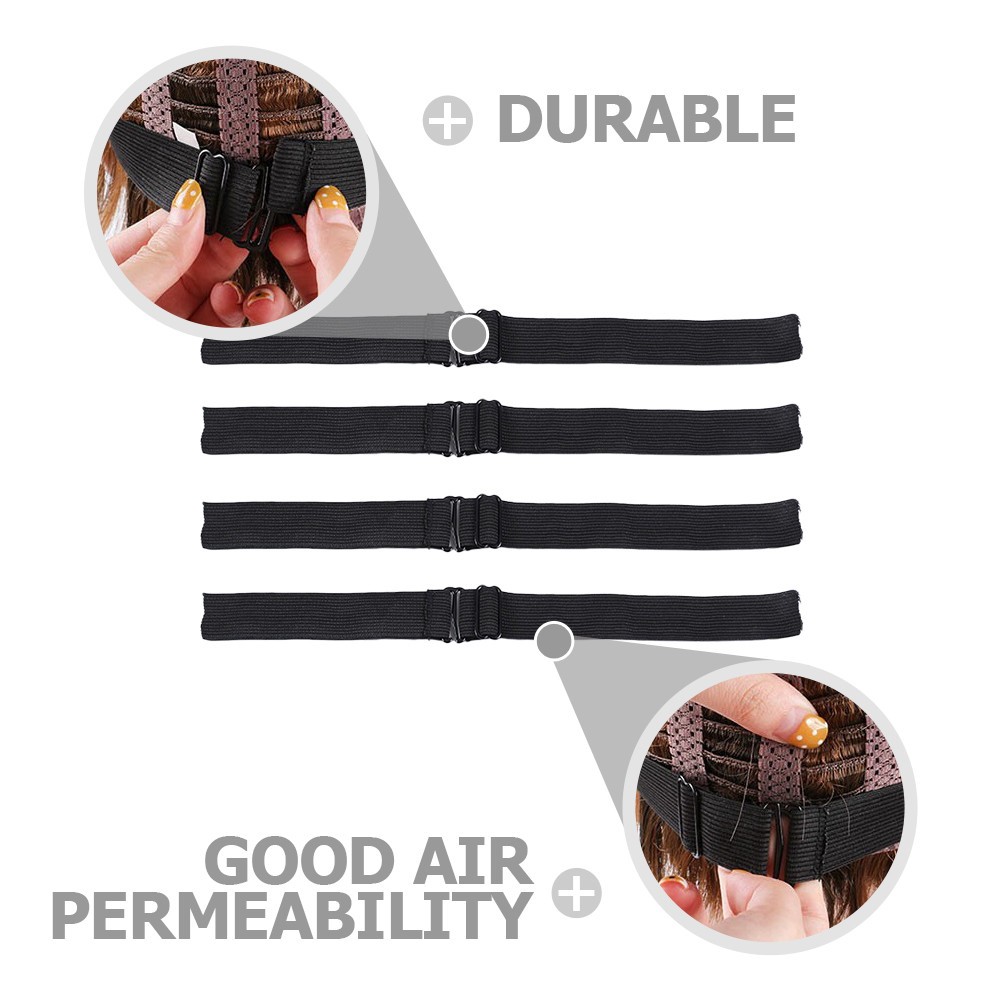 4PCS Elastic Band for Wig adjustable wig strap adjustable wig band Diy Wig