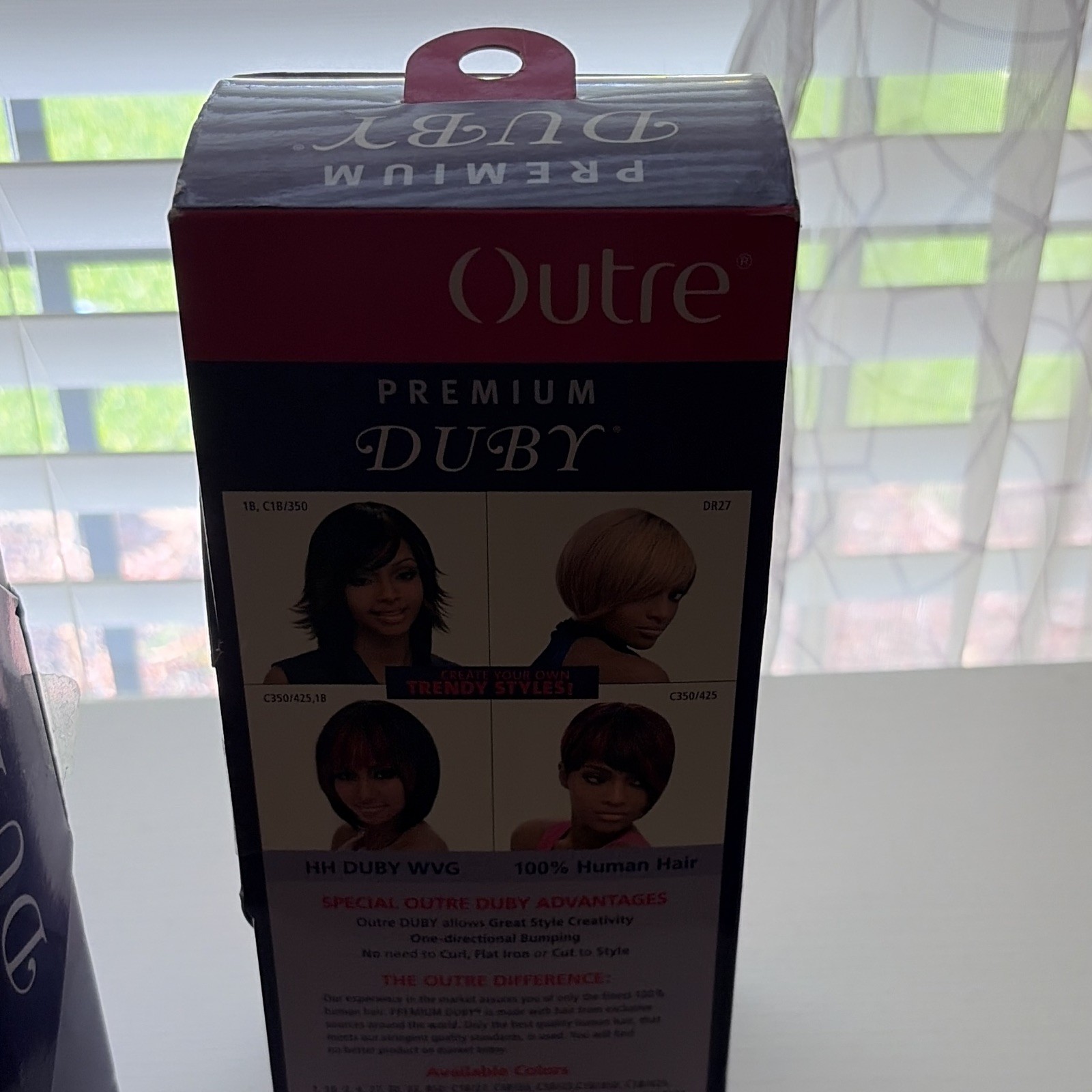 Outre Wig 100% Human Hair Bob Style 8 in Black Shade Human Hair Origin