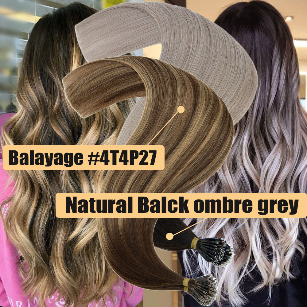100% Hair THICK NANO Beads Micro Rings Silicone Lined Hair Extensions 1g