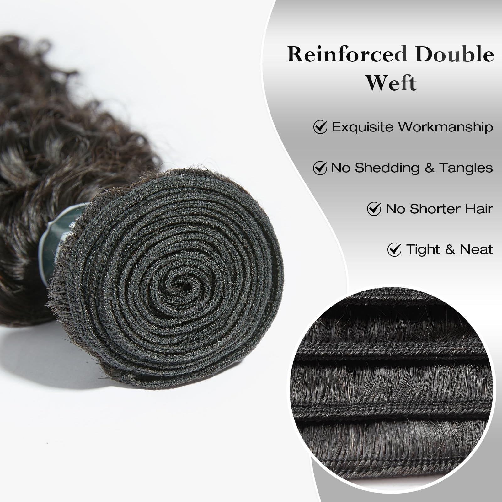 Ashine Human Hair Bundle Deep Curly Water Wave Unprocessed Cambodian Raw Hair