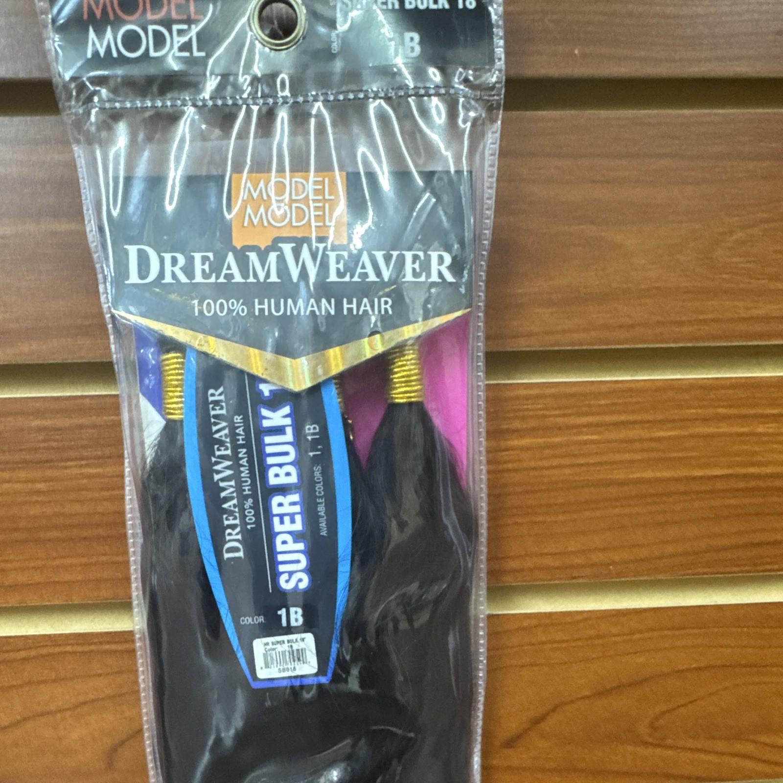 Model Model DreamWeaver Super Bulk 18in 100% Human Hair Straight Weft 1B