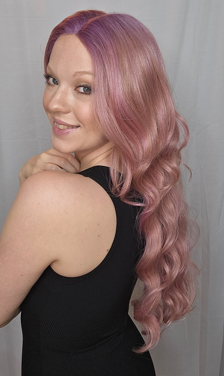 LAVENDAR FROSE Wig by HAIRDO, Lavendar/Rose Wig! Lace Front, Center Mono Part