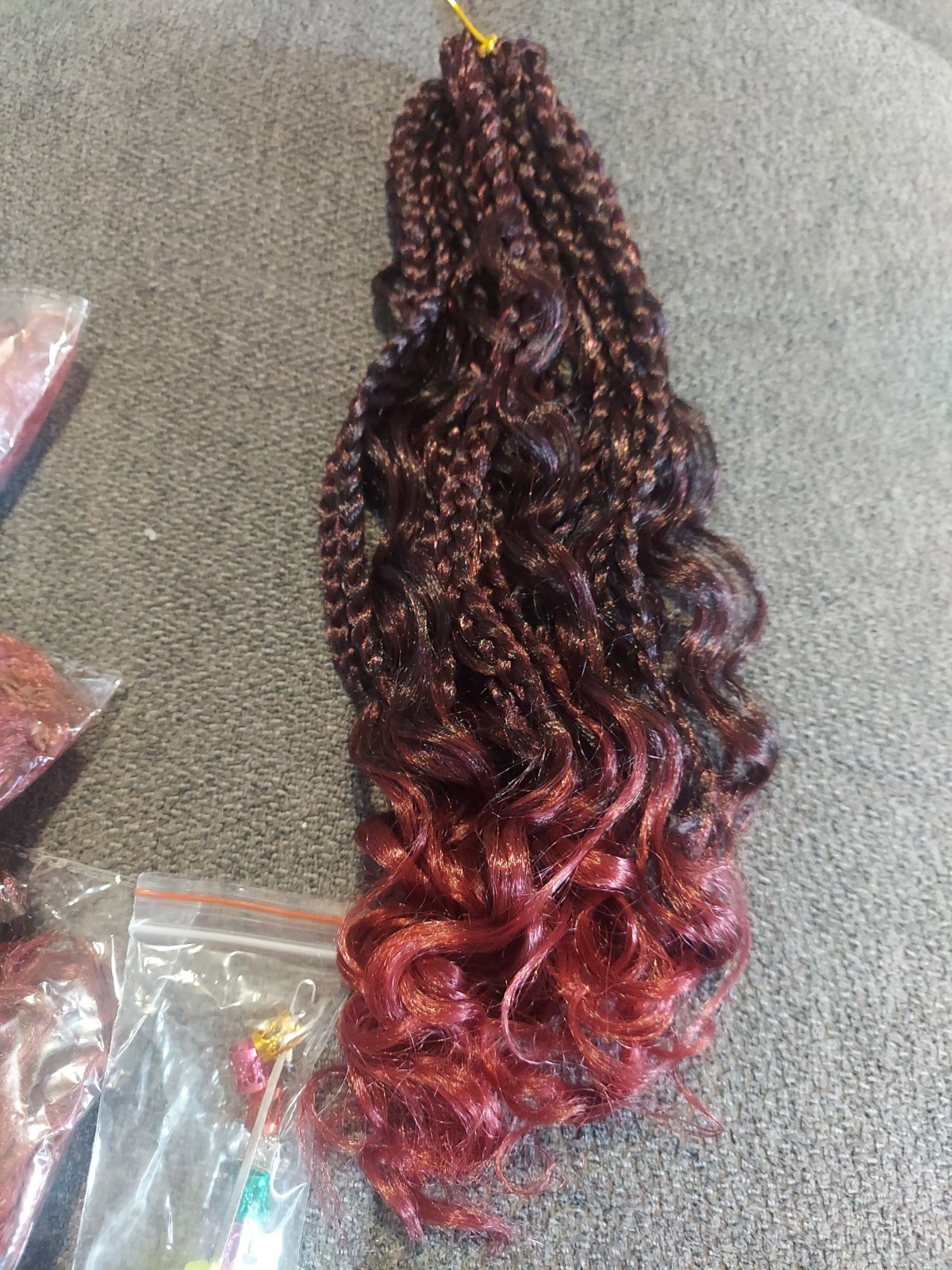 7 Black Goddess Faux Locs Crochet Hair Extensions Curly Ends Dreadlocks Hair