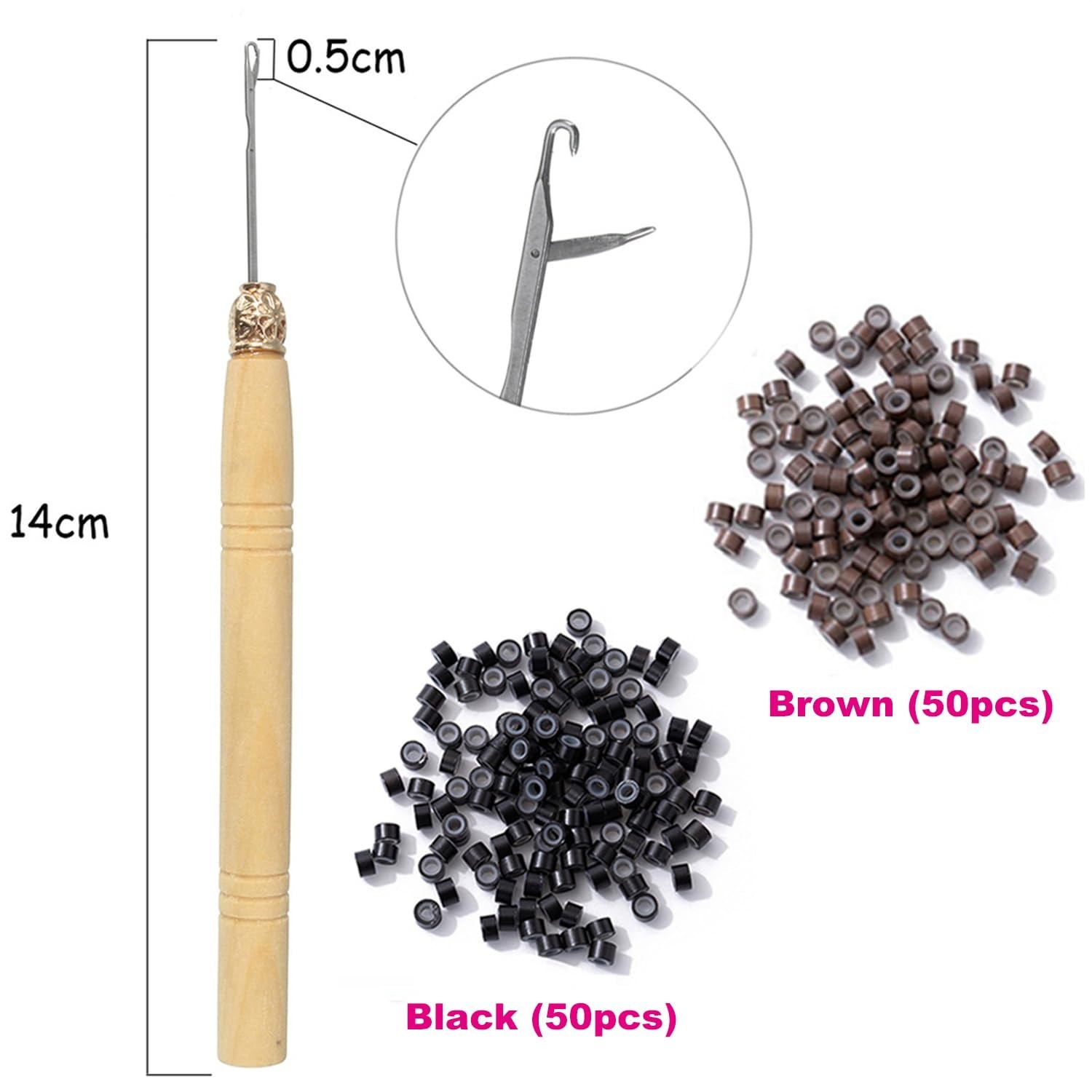 Sparkling Glitter Hair Tinsel Set: 6pcs Heat Resistant 1200 Strands—47 Inches