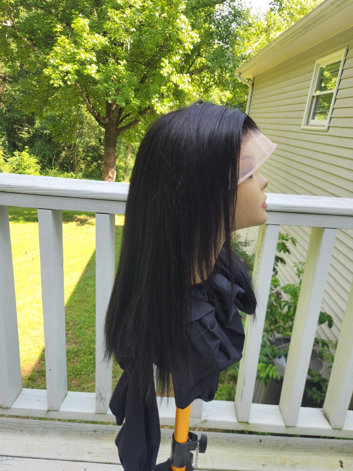 Pre-everything HUMAN BLEND Lace Front Wig Straight Women