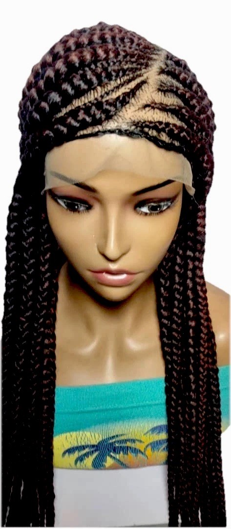 Braided Wig. Large Cornrow Braids. Full Lace With Baby Hair