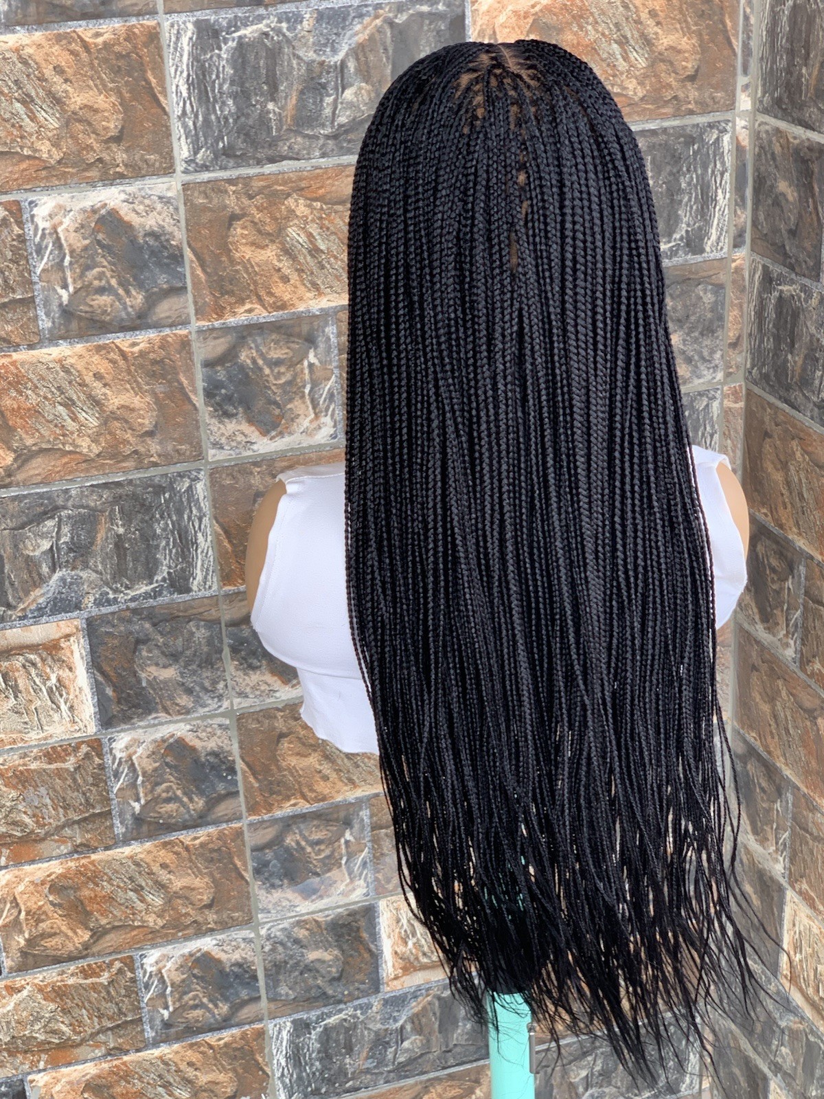 Small Knotless Braided Wig Box braids Full lace braids wig Senegalese