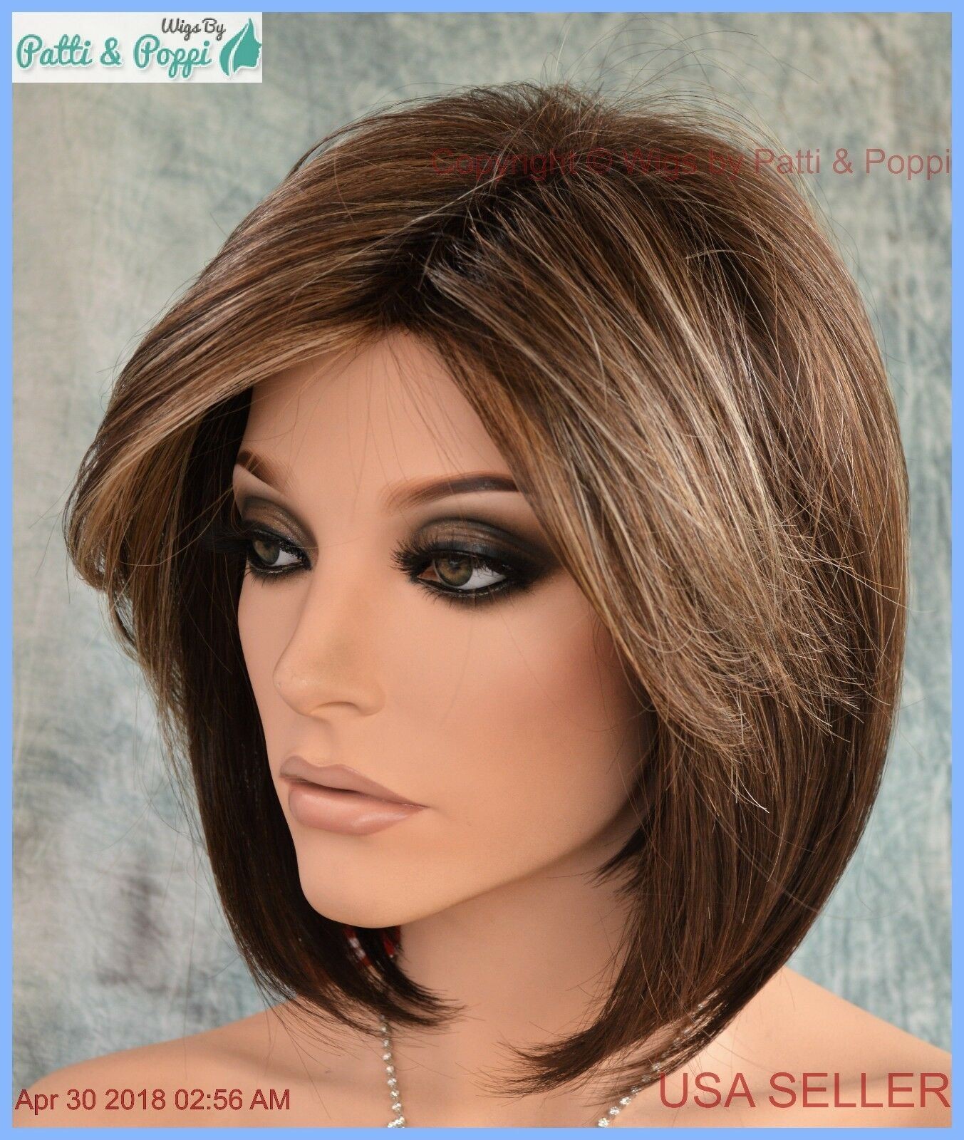 “MAY” RENE OF PARIS NORIKO WIG *CHOCOLATE FROST R *NEW IN BOX WITH TAGS