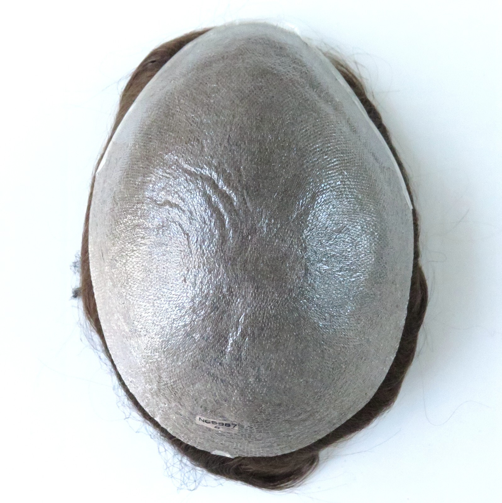Toupee For Mens Human Hair Replecement System 0.03mm Super Thin Skin Brown 7×9