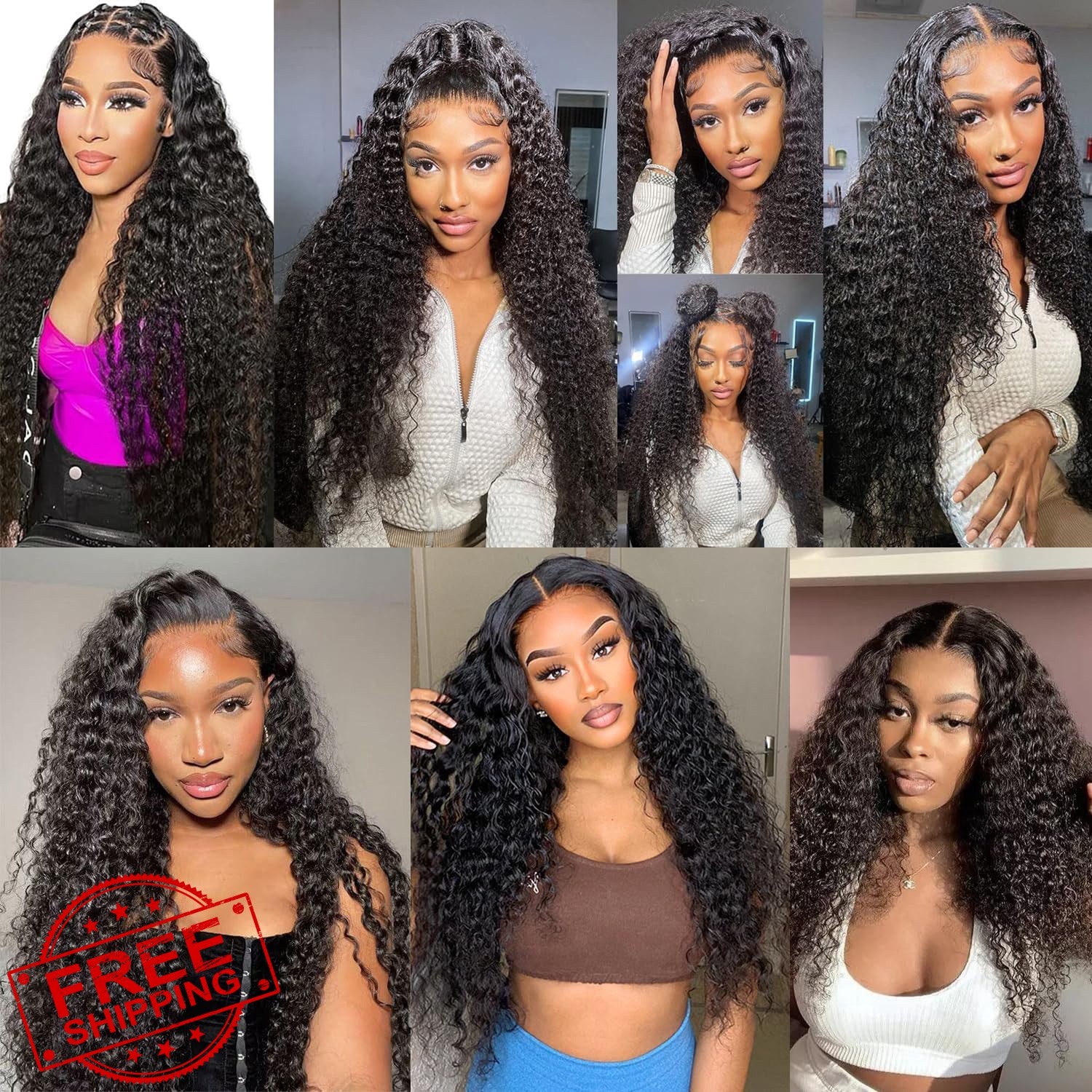 Weeybay 1B Black Curly Wave 24-28″