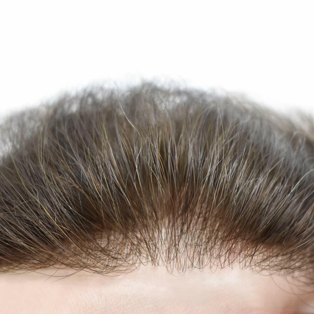 Ultra Thin Skin Mens Toupee Hairpiece Invisible Poly PU Hair Replacement Systems