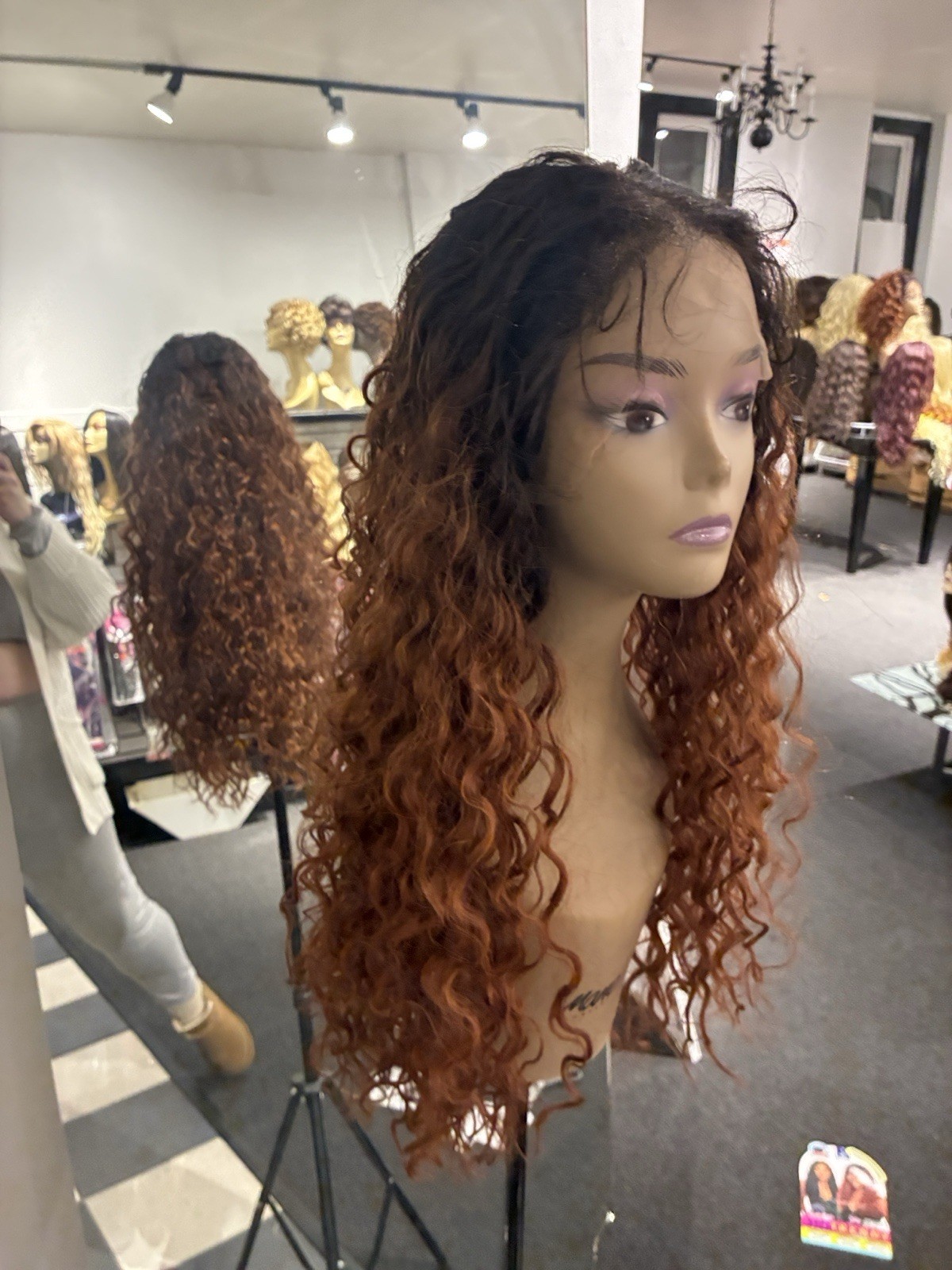 13 X 6 Lace Frontal Dark Roots Curly Takes Heat Up To 394°
