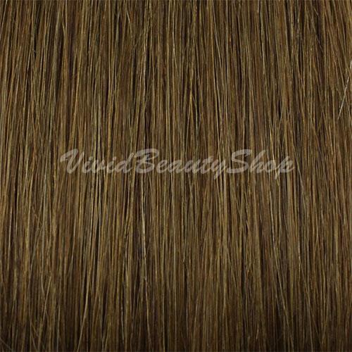 50 Pre Bond U Glue Tip Long Straight Remy Human Hair Extension Chestnut Brown #6