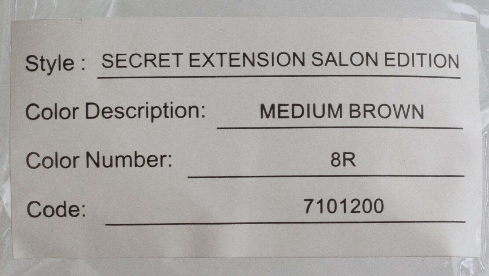 Premium Secret Extension Salon Edition – Medium Brown 18 Inches – 80g of Hair