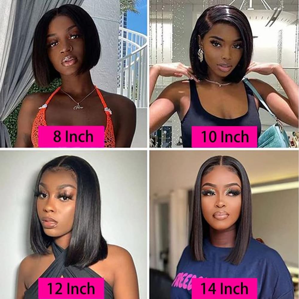 Wear and Go Glueles Wig Human HairStraigh Wig 4×4 Lace Front Wig for Women