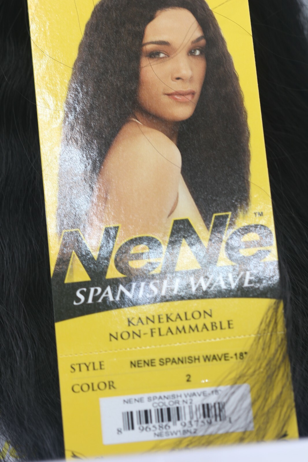 Nene Spanish WAVE Kanekekalon Non Inflammable Touch Feel Human Hair 18 ” ~ H17