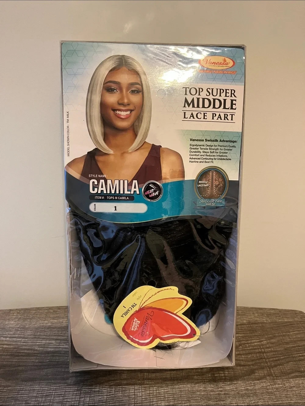 Vanessa Swissilk TOPS M CAMILA Lace Part Wig Synthetic Bob Wig Multiple Colors