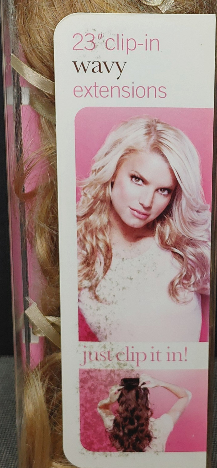 Hair Do Jessica Simpson 23” Clip-in Wavy Extensions R25 GINGER BLONDE HairUWear