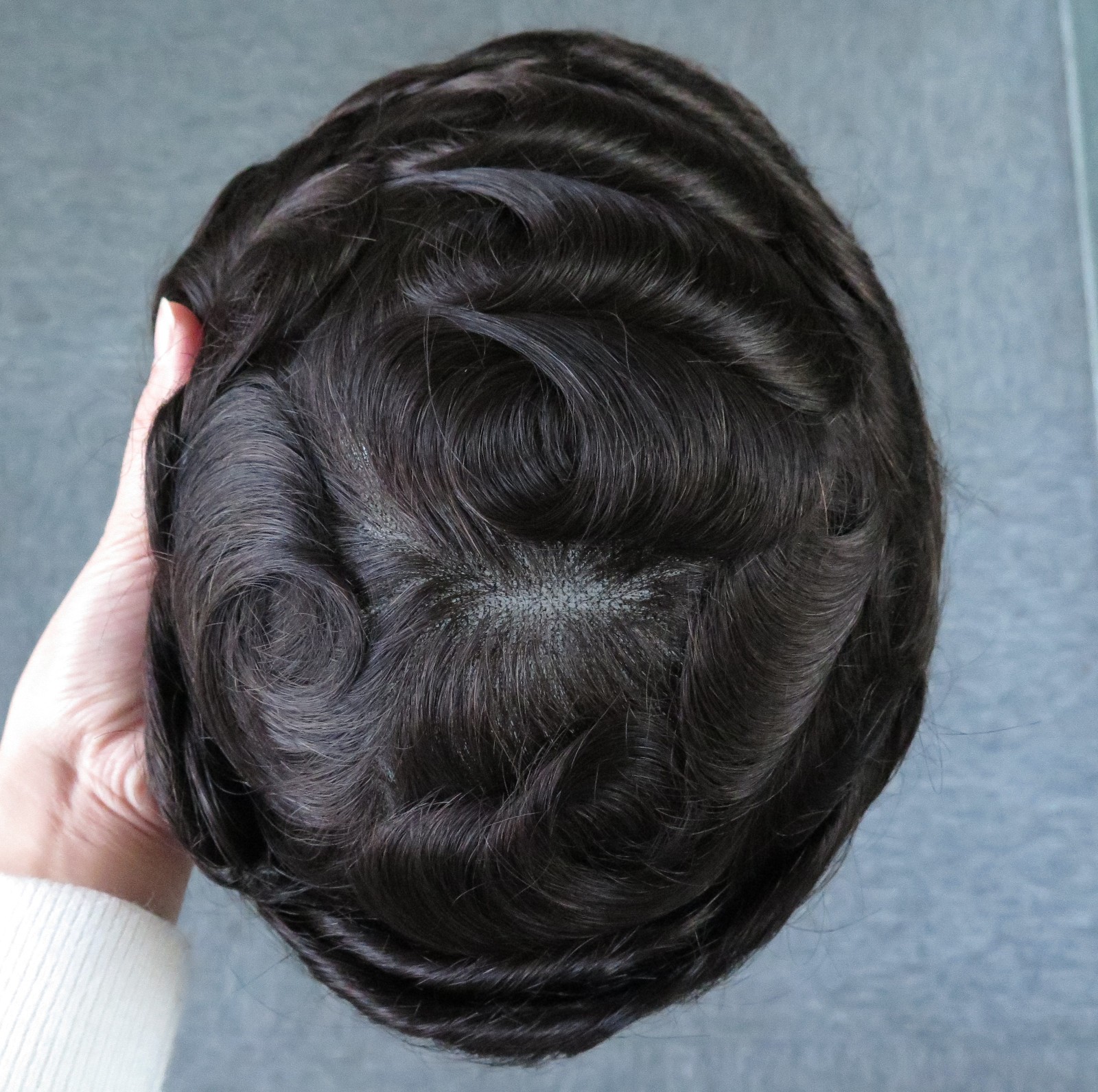 Toupee for Men Human Hair Replacement System Hairpieces French Lace Bella 8×10