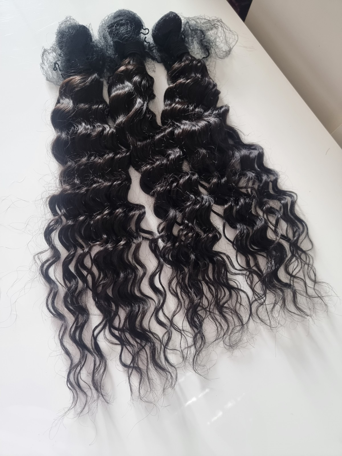 12A 3BUNDLES BRAZILIAN VIRGIN HUMAN HAIR THICK NATURAL WAVE 24+24+24INCH 300g 1B