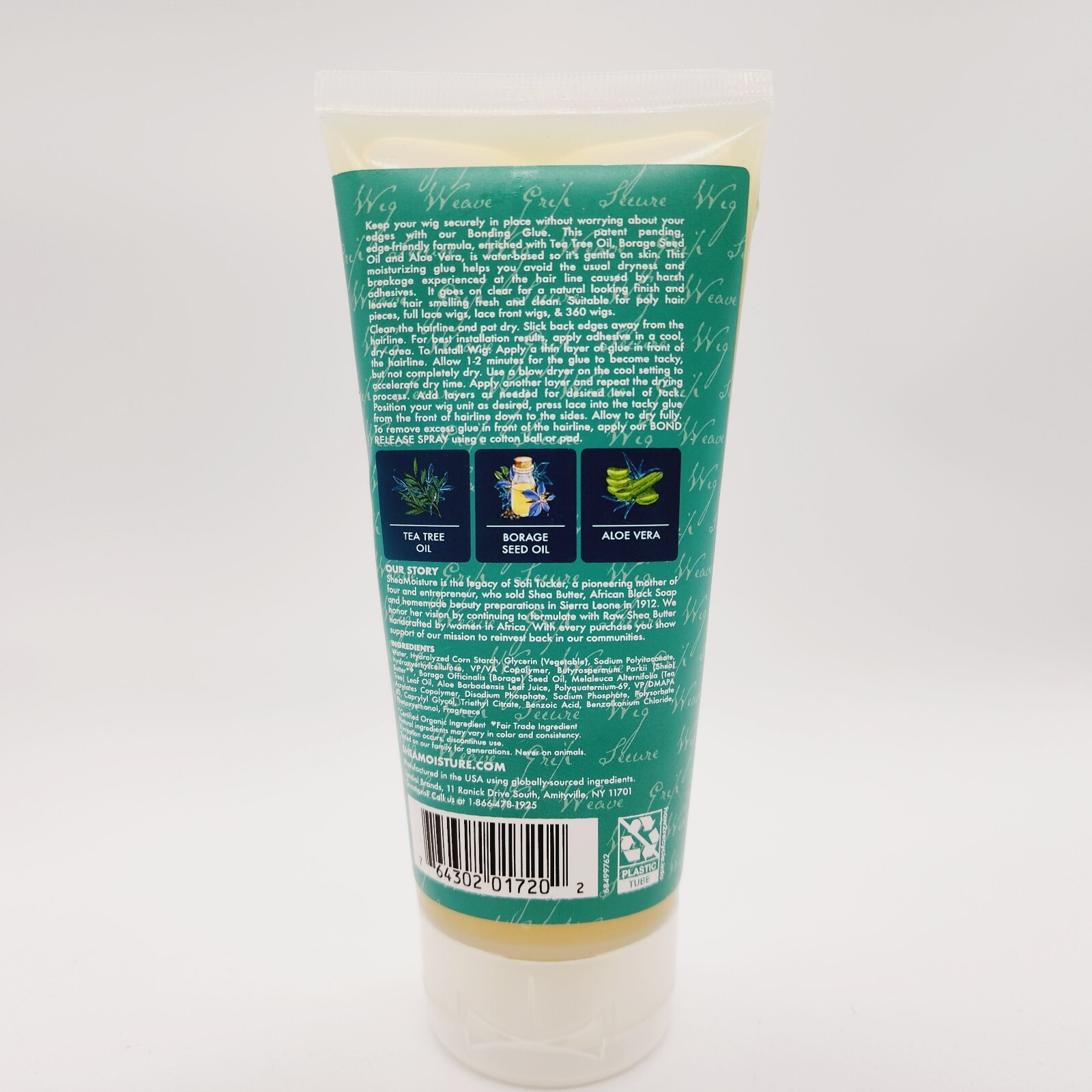 2x Shea Moisture Wig Weave Bonding Glue For Human Synthetic & Color Safe *Sealed