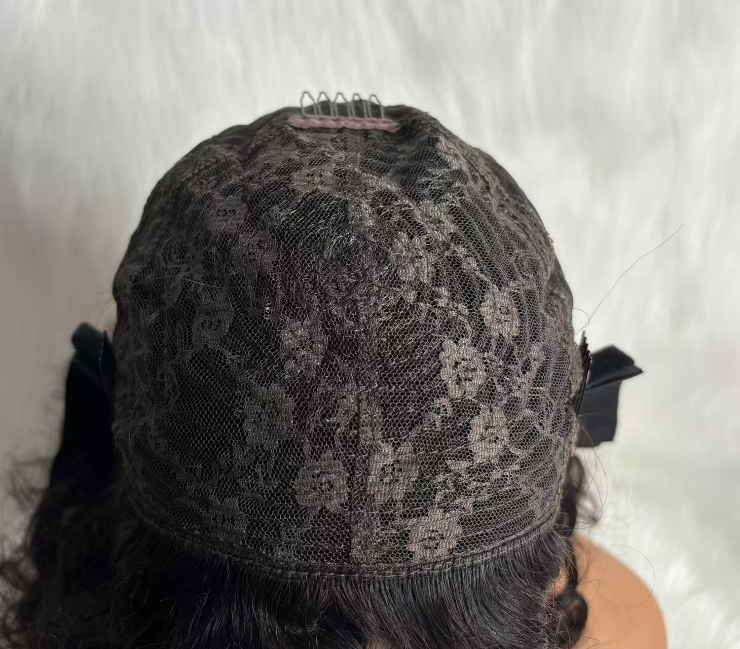 Full Machine Made Bouncy Wve Human Hair wig