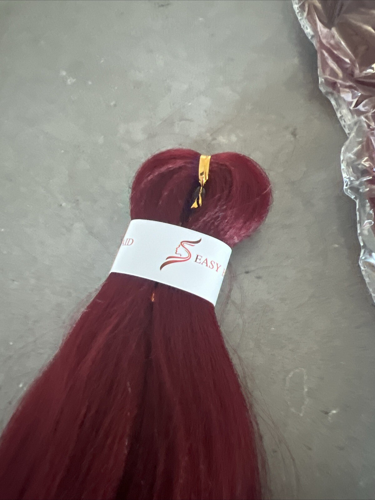 3 Pk Easy Braid BURGANDY 56” Braiding Hair 900# 270g | New W/ Fast Shipping!