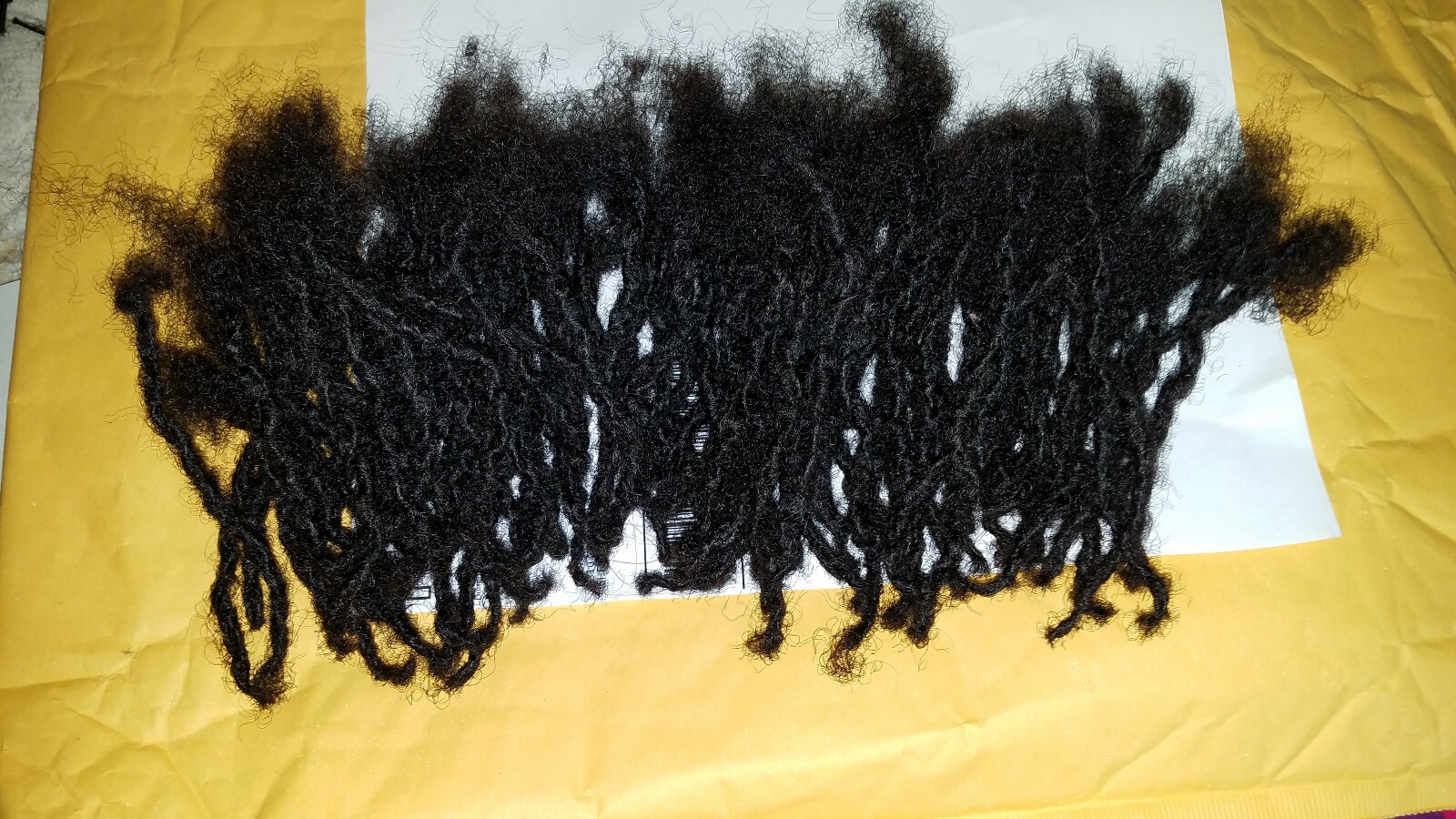 100% Human Hair Locks handmade Dreadlocks 80 pieces 5″ black