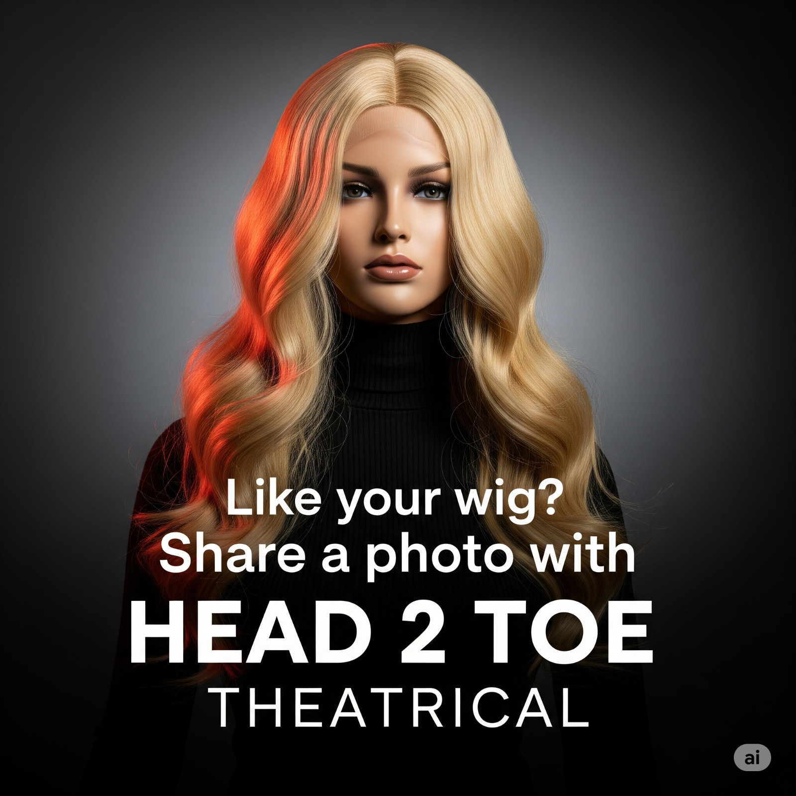 Runway Queen theatrical glamour costume hair fashion tv diva model celebrity wig
