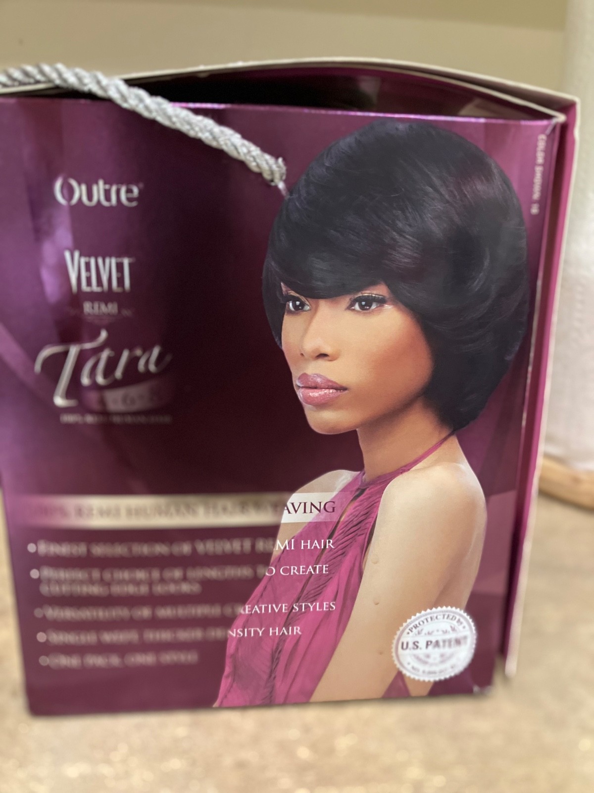 100% REMI HUMAN HAIR, VELVET TARA, COLOR 1B, ONE PACK ONE STYLE