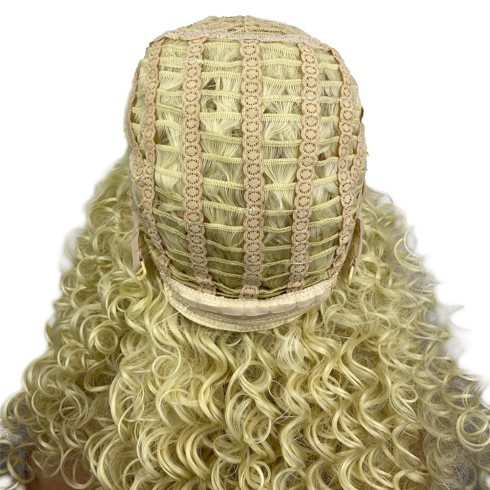 Long Curly Wigs Synthetic Heat Resistant Hair Cosplay Women Wig (613 Blonde)