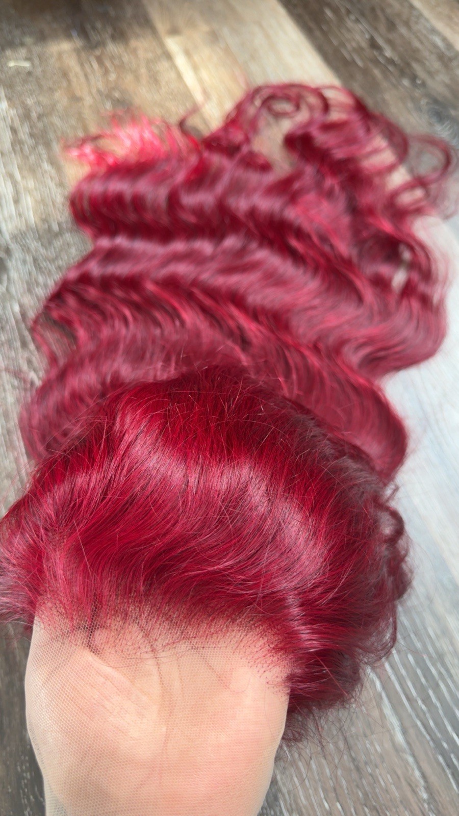 30 Inch Burgundy Body Wave Wigs Human Hair with Drawstring 99J 13×6 Double-band