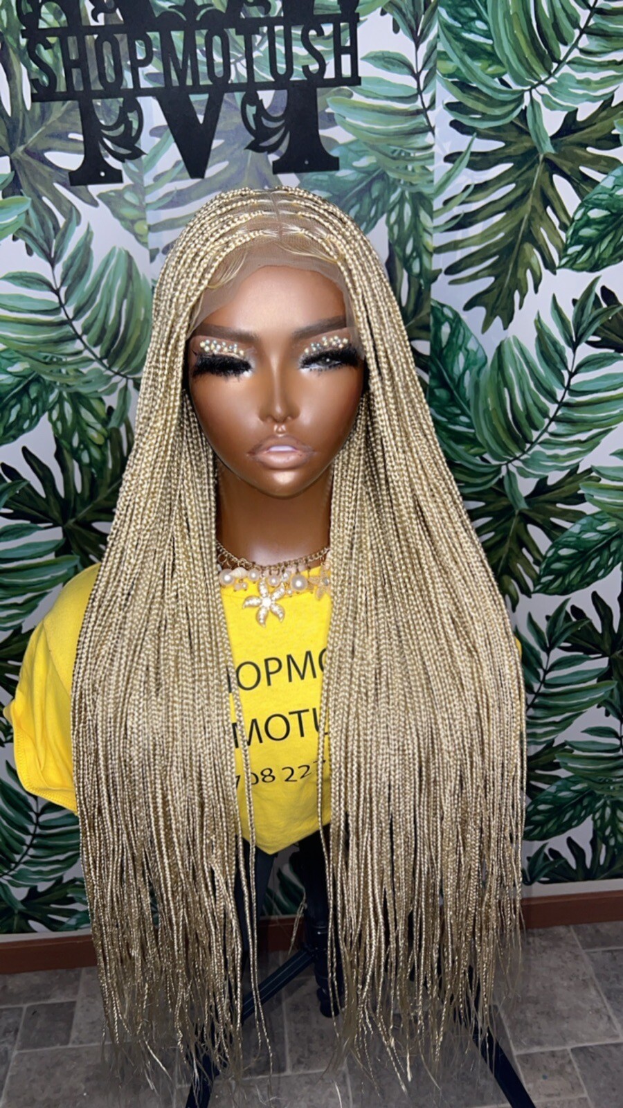 Small Size Knotless Box Braided Wig,Box Braid Wig, Knotless Braids,Lace Braids