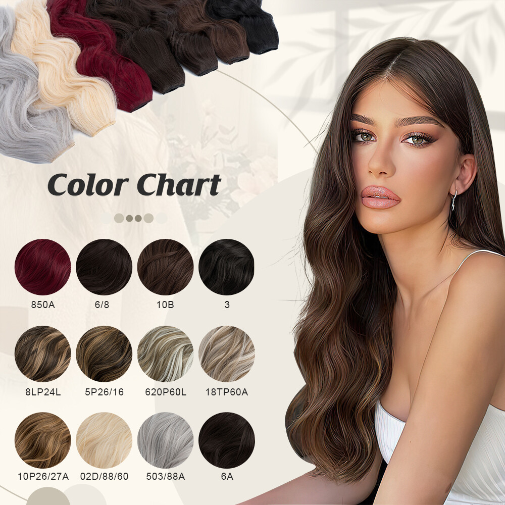 One Piece THICK 100% Real Natural Clip in Hair Extensions 3/4 Full Head as human