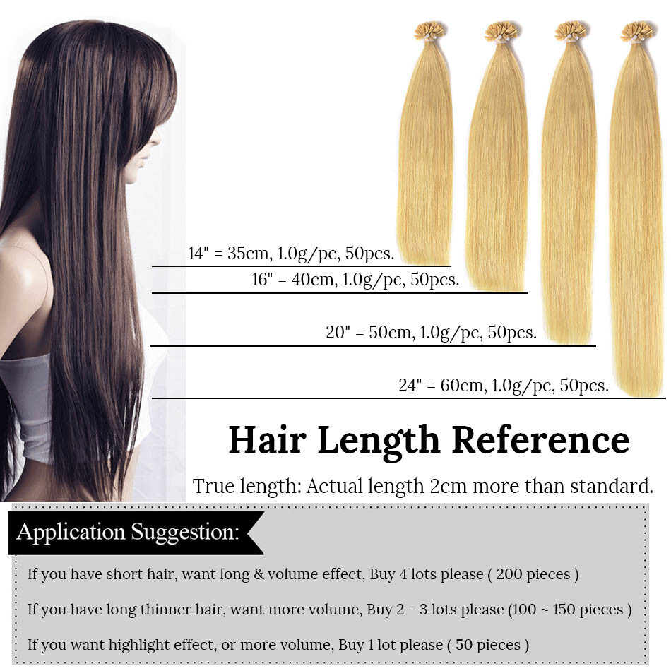 Curly Wavy Flat Keratin Tip 100% Remy Human Hair Extensions Blonde Grey 100g