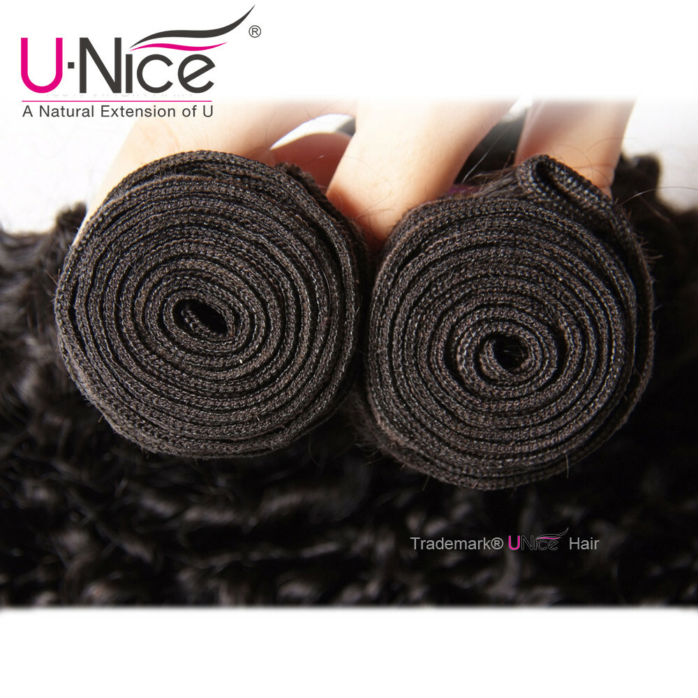 UNice Hair Cambodian Curly Virgin Hair Weaves 1/3 Bundles Human Hair Extensions