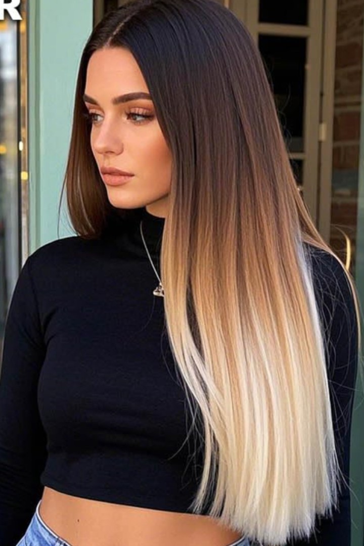 26″ Lace Front Ombre Wig