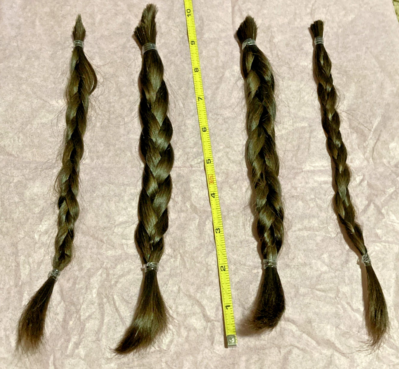 human hair bundles straight / slightly wavy 9+ inches virgin hair very soft